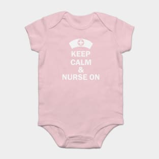 Keep calm & nurse on Baby Bodysuit